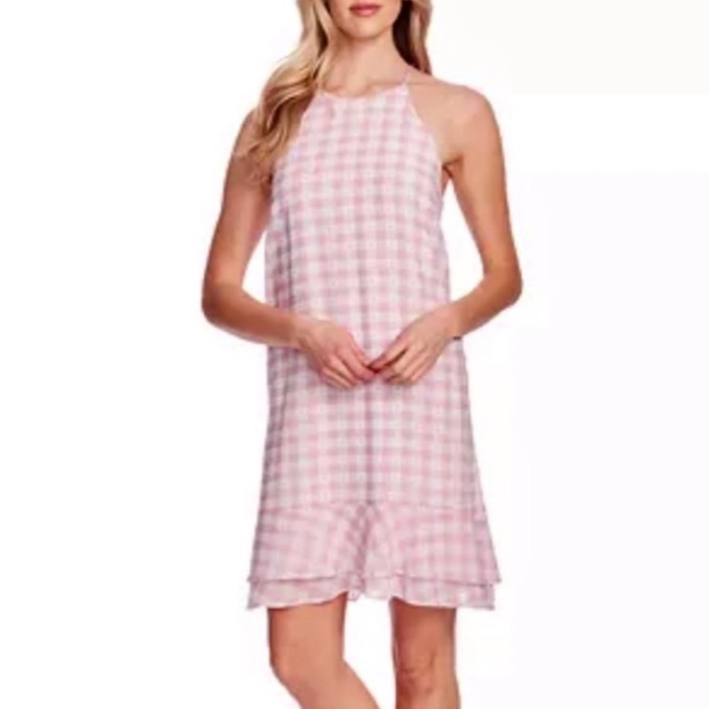 CeCe Ruffled Gingham-Plaid Dress - Picture 3 of 10